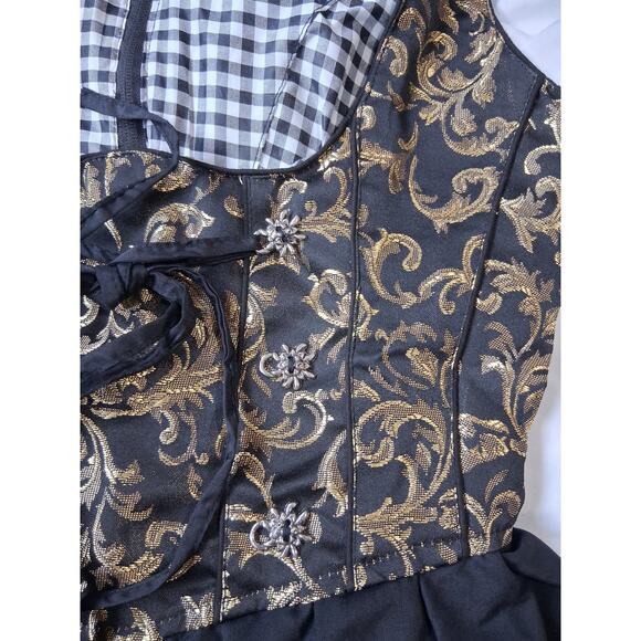 Edelweiss Creek Womens size Small Oktoberfest Dirndl Embriodered Milkmaid Dress - Picture 13 of 13